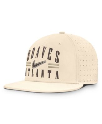 Men's Natural Atlanta Braves True Dri-FIT AeroBill Fitted Hat
