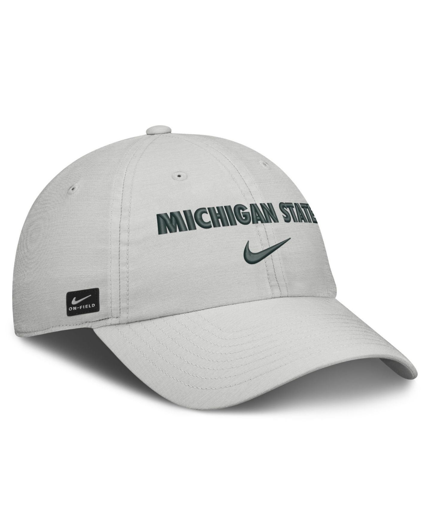 Кепка Nike Gray Michigan State Spartans 2026 On-Field Gameday Club Adjustable Hat — фото 2