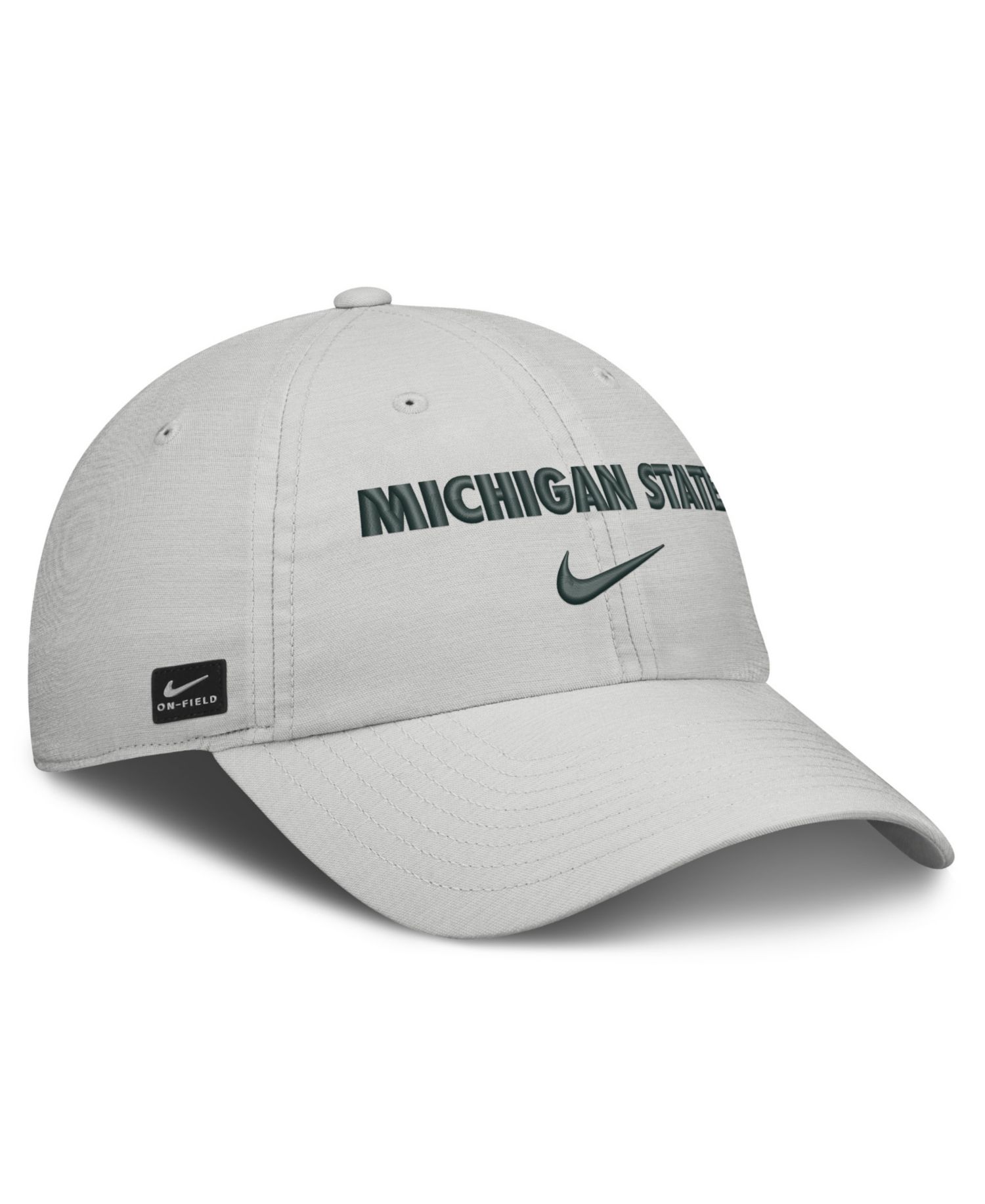 Men's and Women's Gray Michigan State Spartans 2026 On-Field Gameday Club Adjustable Hat