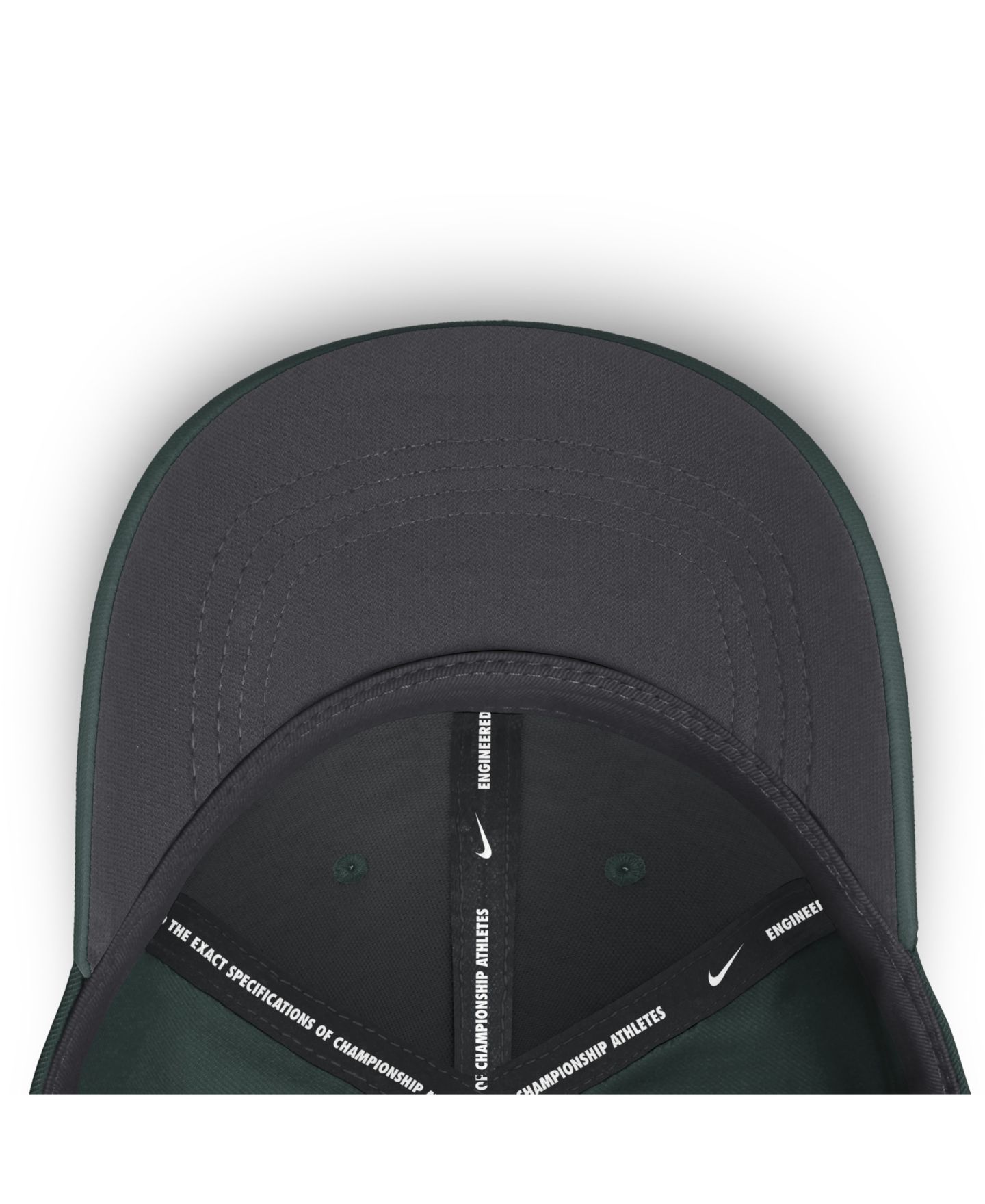 Мужской головной убор Nike Green Michigan State Spartans Gameday Aerobill Swooshflex Dri-FIT Hat — фото 5