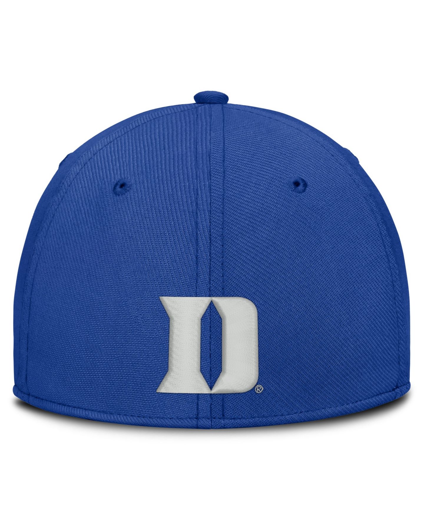 Мужская кепка Nike Royal Duke Blue Devils Rise On-Field Swoosh Flex Dri-FIT Flex Hat — фото 4