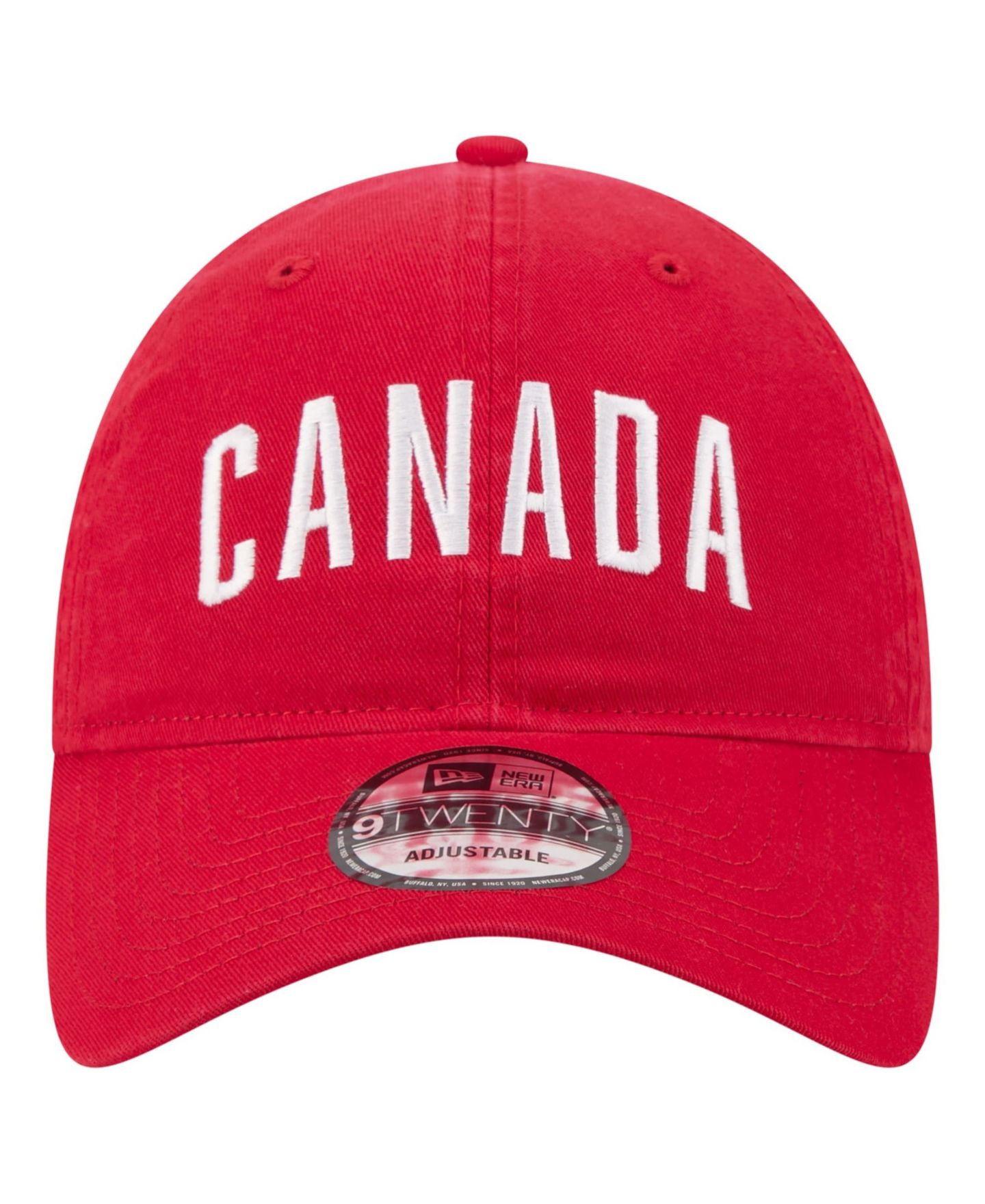 Мужская кепка New Era Red Canada Soccer 9TWENTY Country Dad Adjustable Hat — фото 2