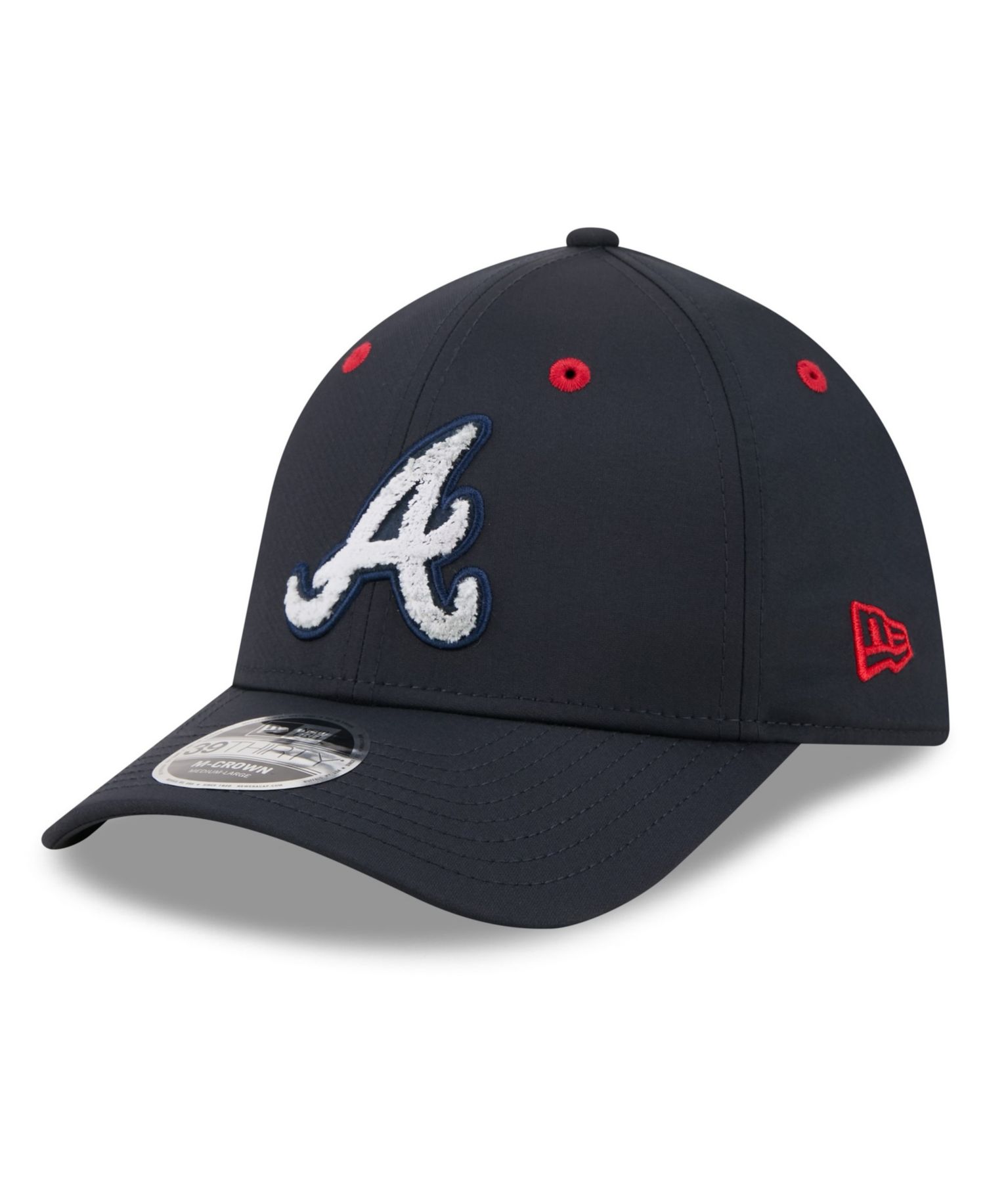 Men's Navy Atlanta Braves 2026 MLB All-Star Game Workout 39THIRTY M-Crown Flex Hat