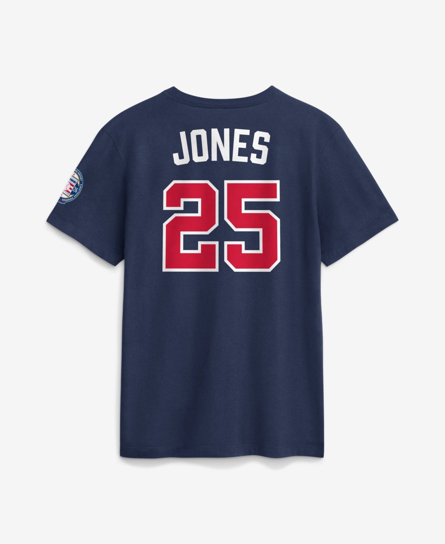 Men's Andruw Jones Navy Atlanta Braves National Baseball Hall of Fame Class of 2026 Name & Number T-Shirt