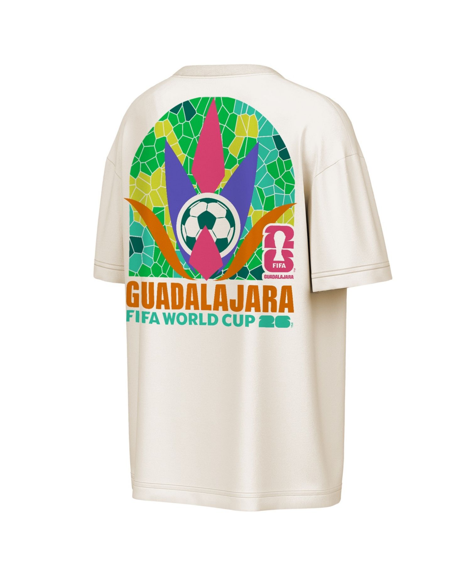 Men's Natural FIFA World Cup 2026 Guadalajara Big City Poster T-Shirt