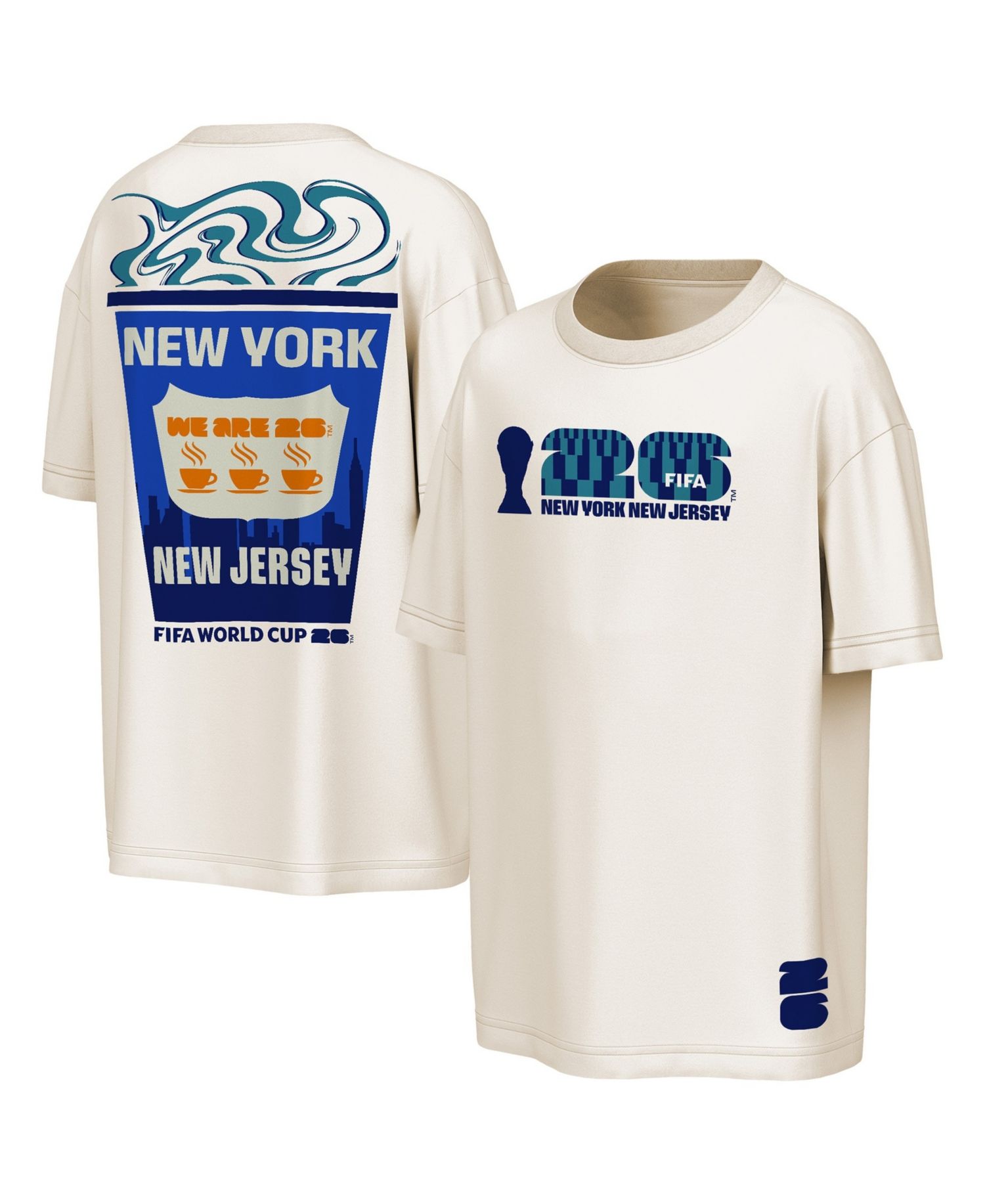 Men's Natural FIFA World Cup 2026 New York/New Jersey Big City Poster T-Shirt