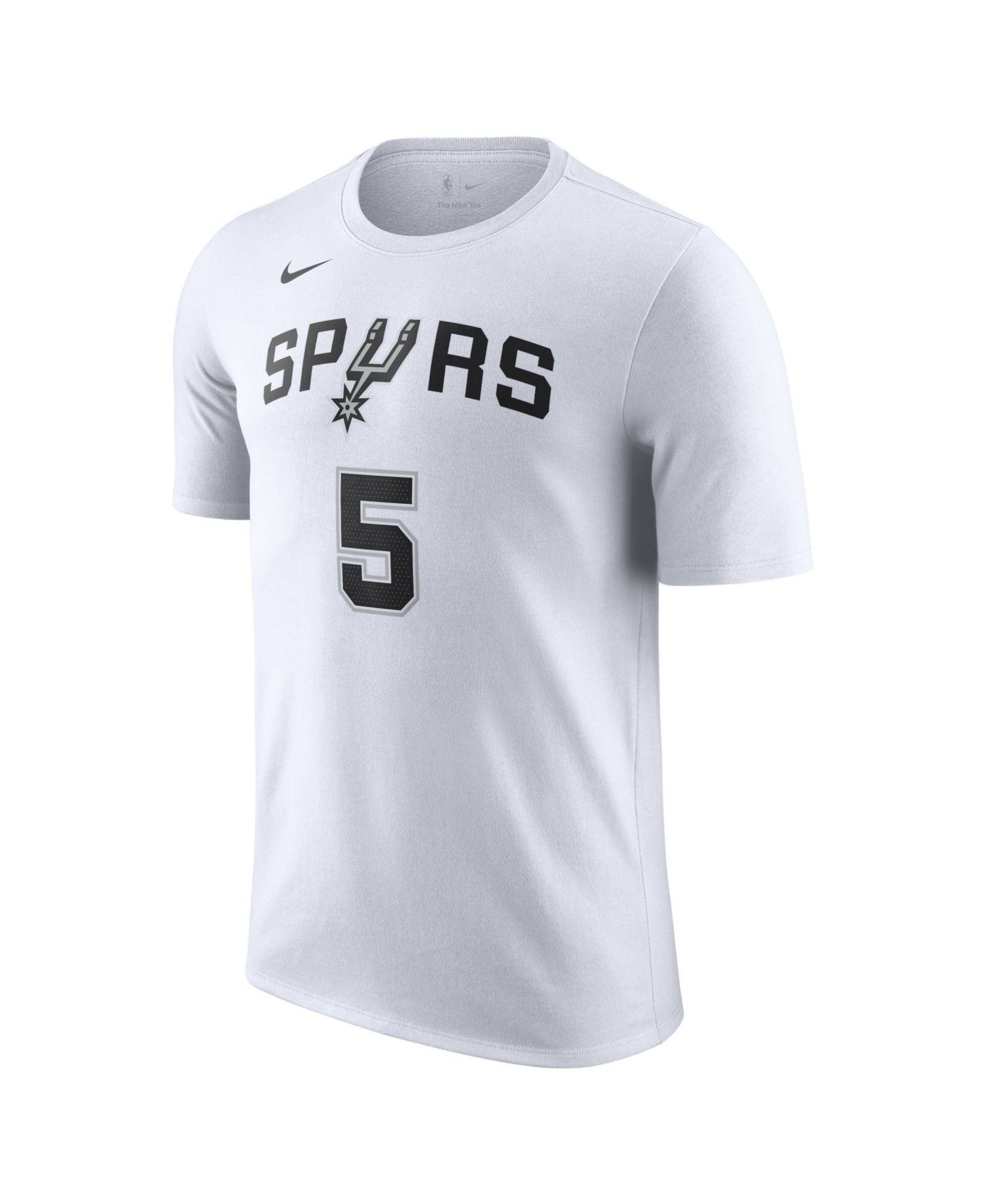 Men's and Women's Stephon Castle White San Antonio Spurs Name & Number T-Shirt