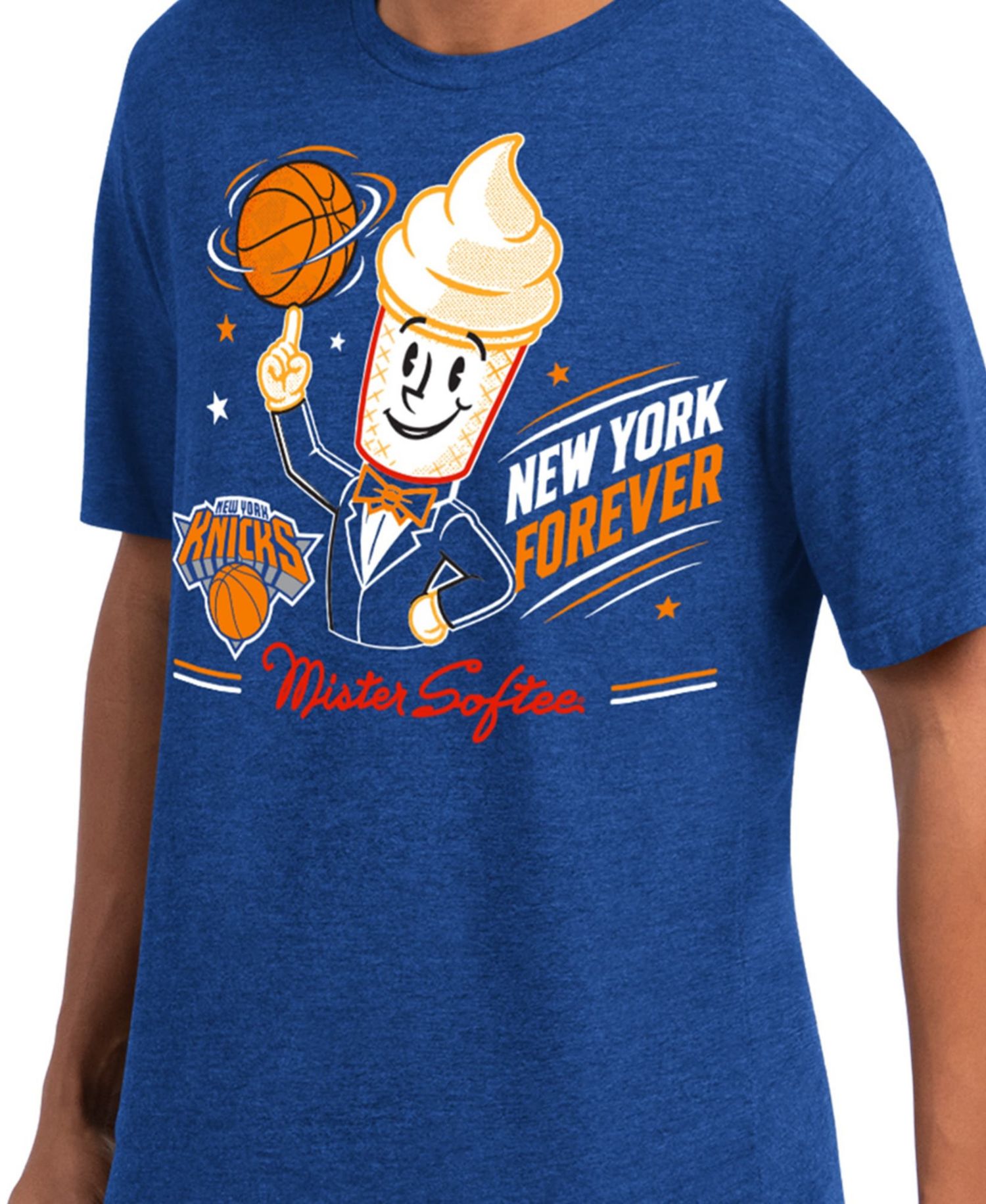 Men's Royal New York Knicks Mister Softee Prime Time T-Shirt