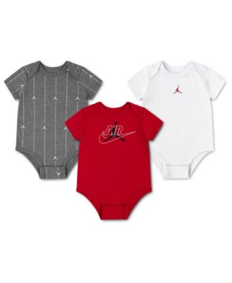 Baby Boys' and Baby Girls' Jumpman Air Bodysuits, 3-Pack