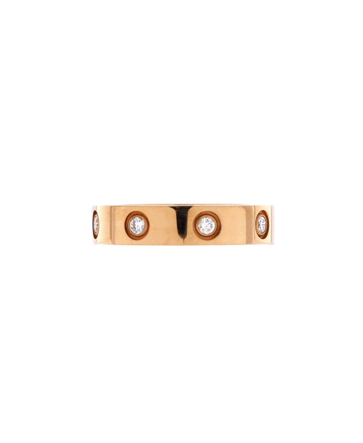 Pre-Owned Cartier Love Wedding Band 8 Diamonds Ring