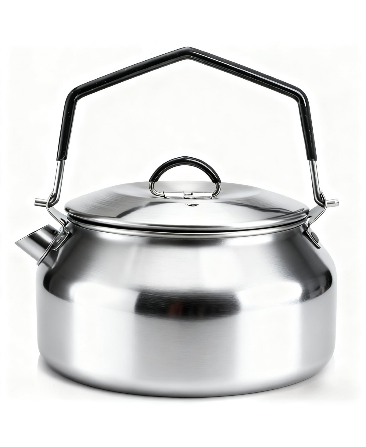 Piscifun 1L 304 Stainless Steel Camping Kettle Portable Fast Heating Outdoor Camp Tea Coffee Pot For Hiking Travel