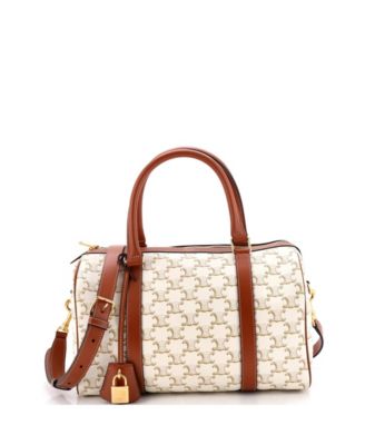 Large Boston Bag Triomphe Coated Canvas