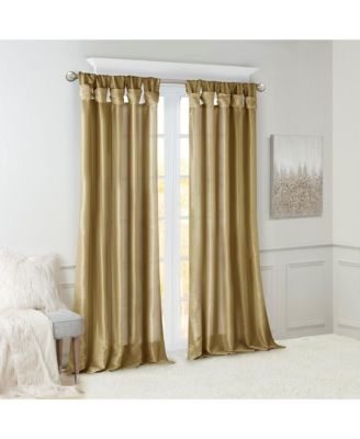 Twist Tab Lined Window Curtain Panel  50x120