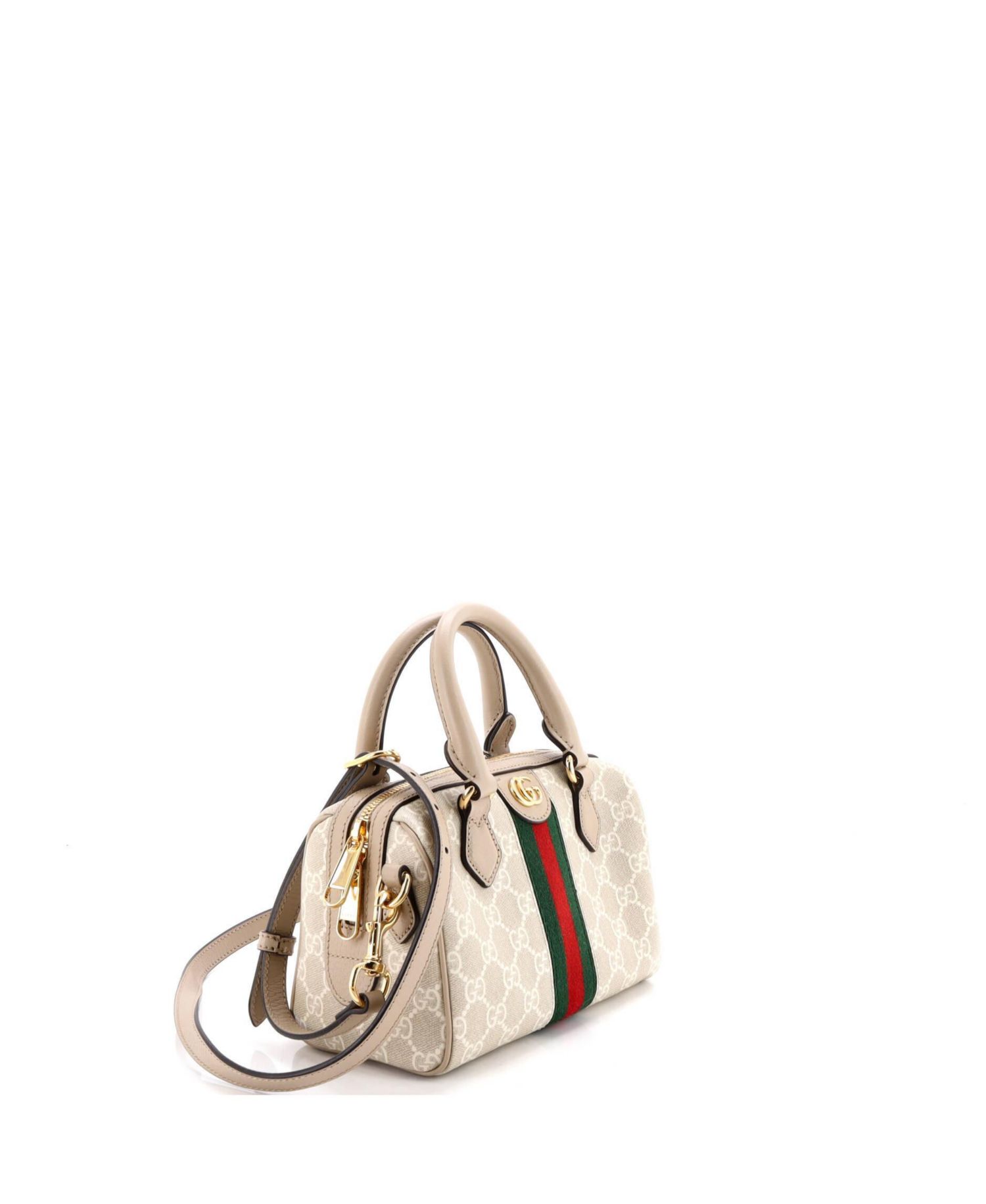Mini Ophidia Convertible Boston Bag GG Coated Canvas