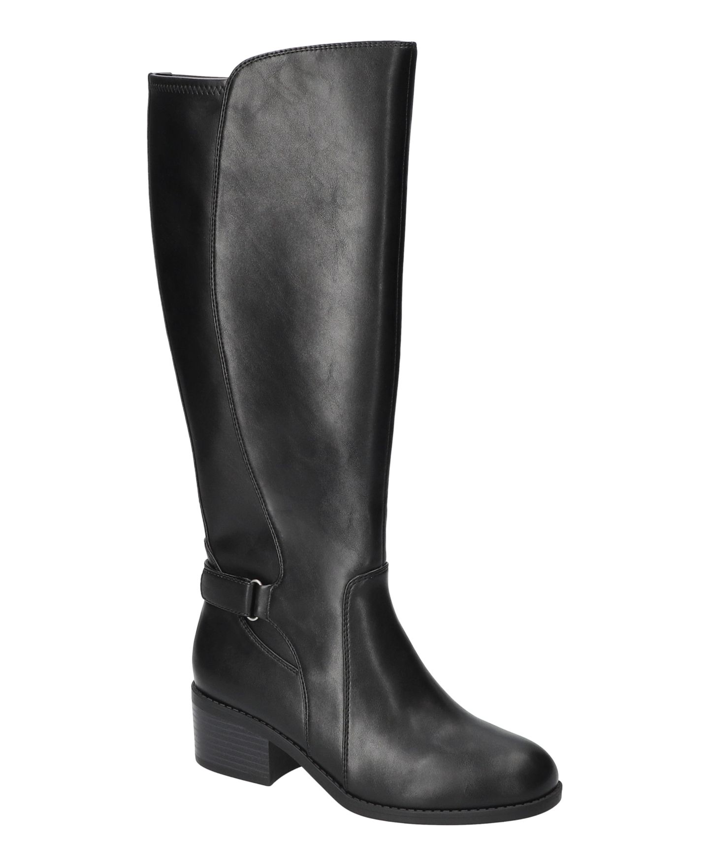 Женские ботинки Easy Street Hartley Plus Block Heel Tall, цвет: Чёрный — фото 1