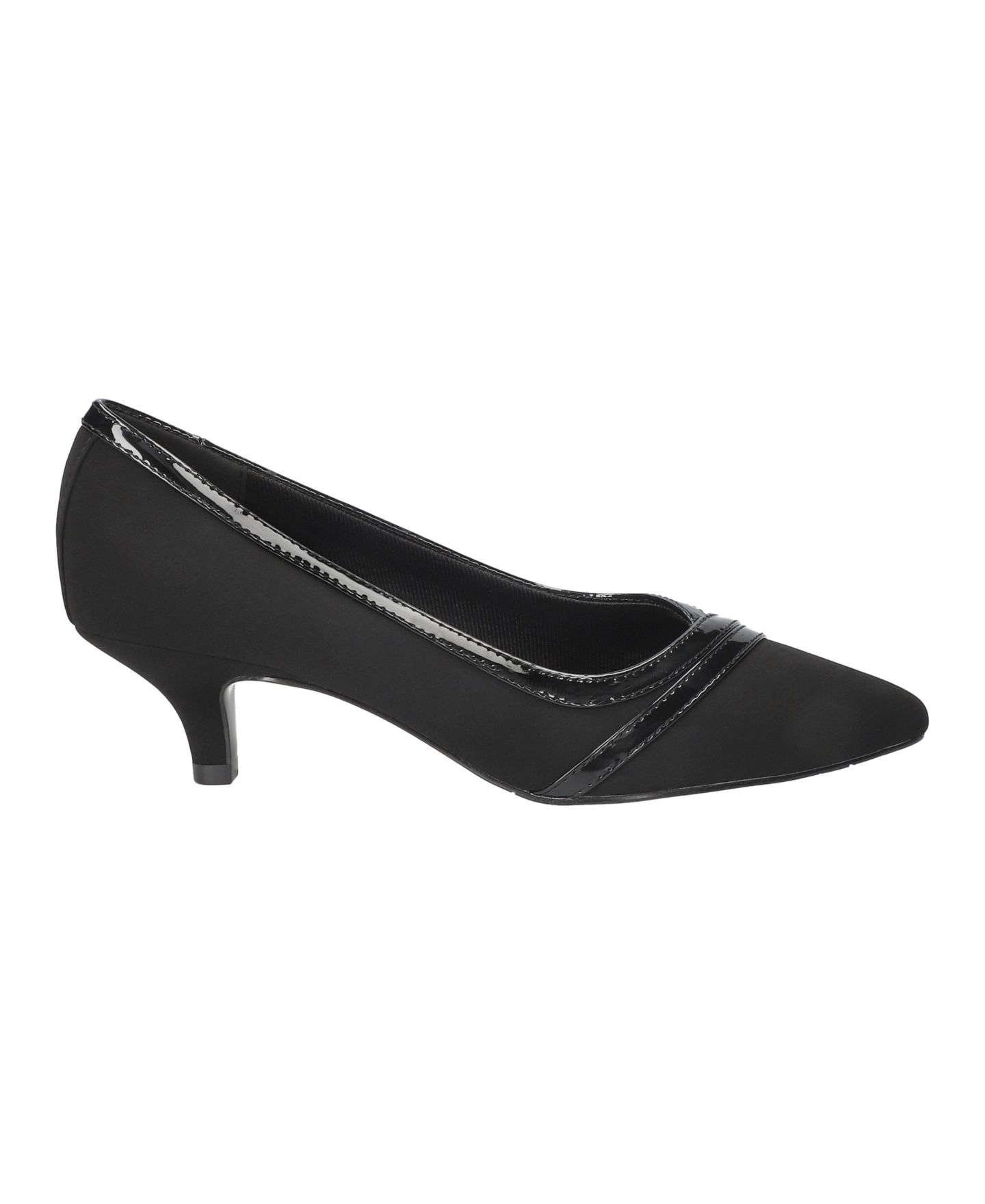 Женские туфли Easy Street Maye Pointed Toe Pumps, цвет: Чёрный лаковый — фото 2