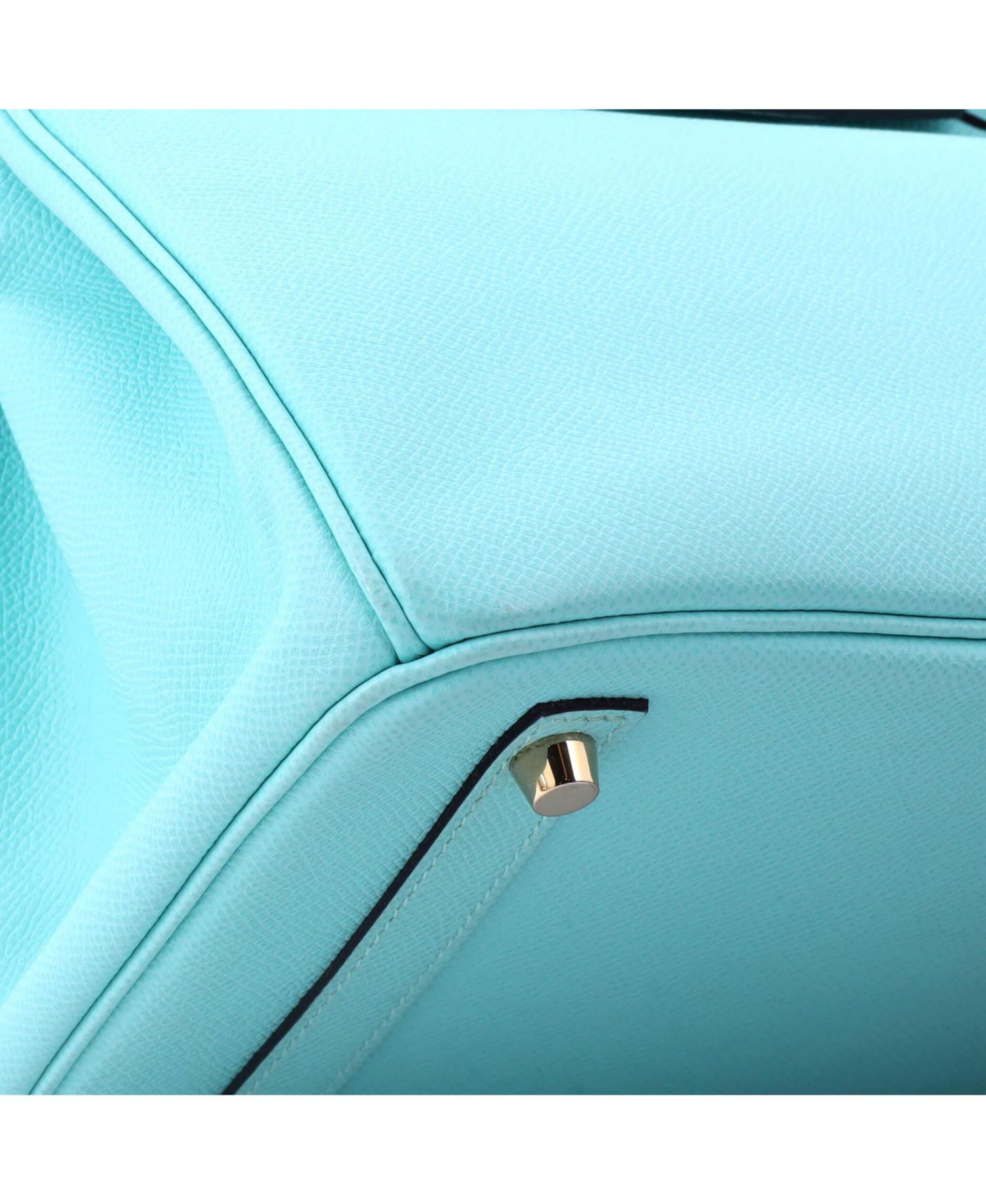 Birkin 30 Handbag Blue Epsom with Gold Hardware