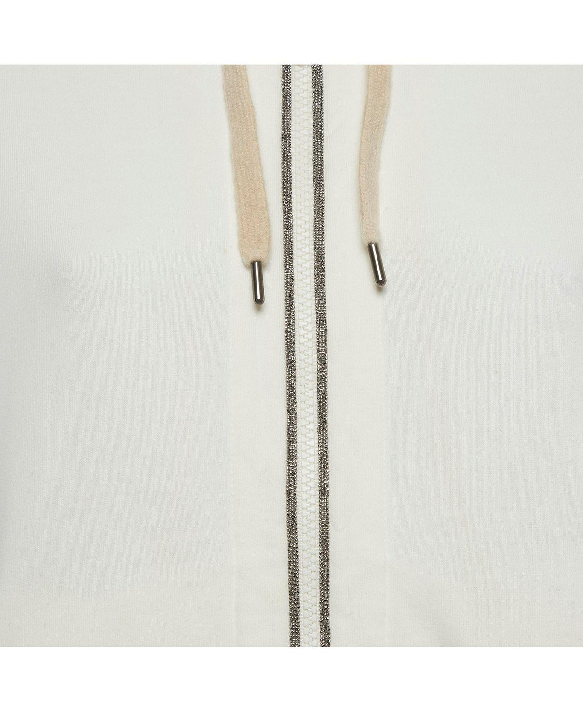 Pre-Owned Brunello Cucinelli Women's Jersey Monoli Hooded Sweatshirt view 3 — MAYCSS fashion products
