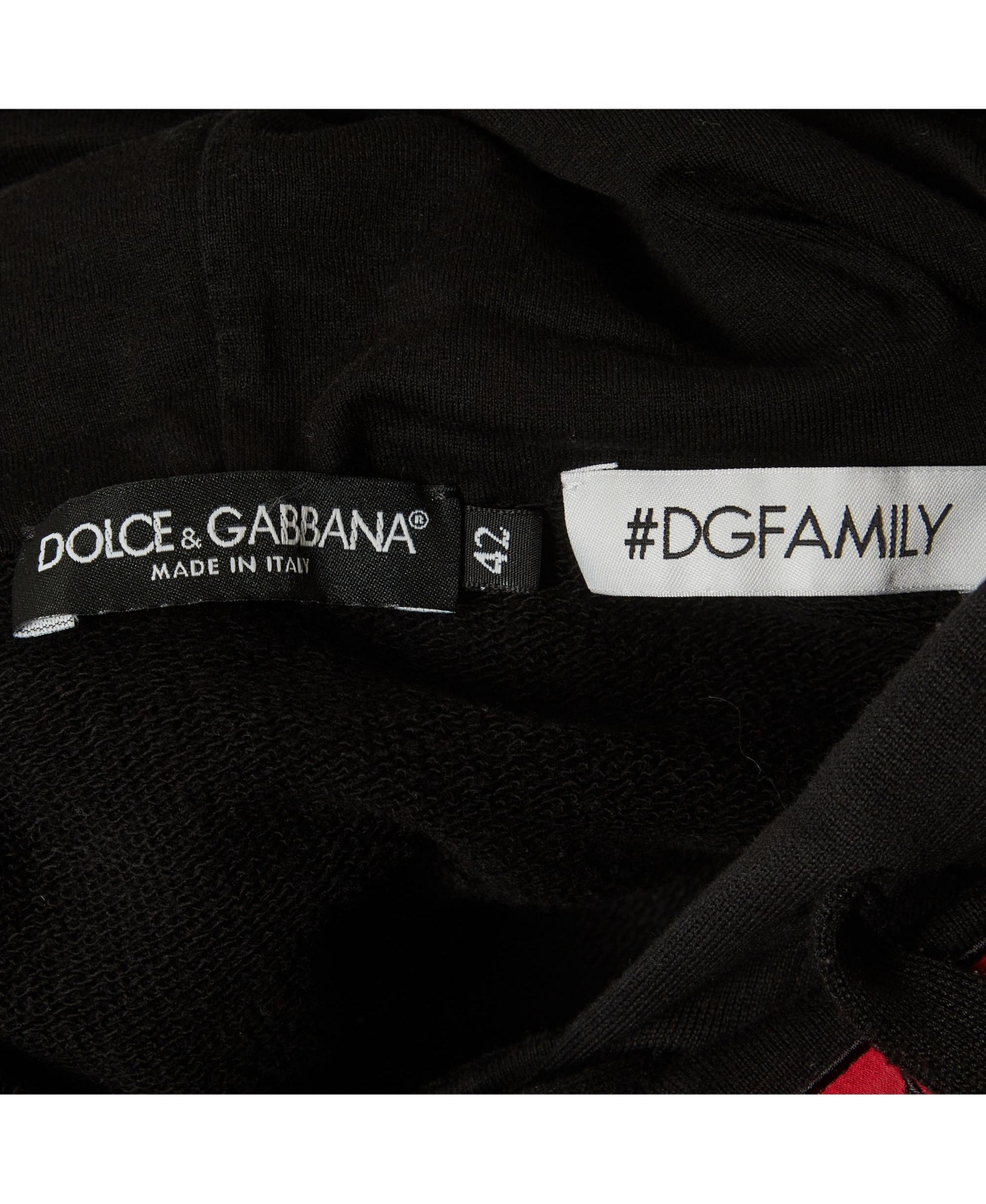 Pre-Owned Dolce & Gabbana Women's Cotton Dg Family Patch Hoodie