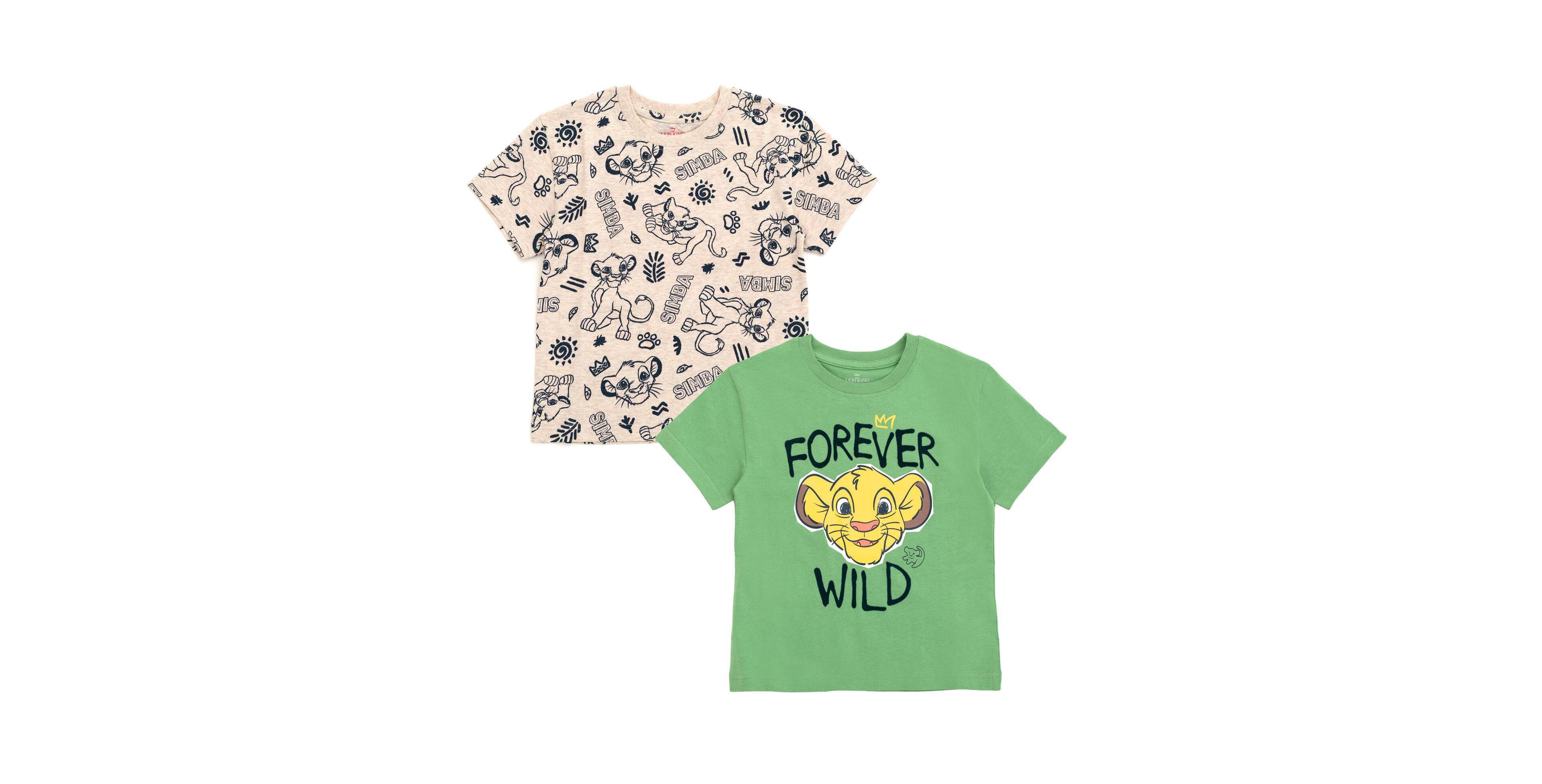 Nightmare Before Christmas Little Boys Disney Mickey Mouse Toy Story Winnie the Pooh Cars Lion Guard Moana Luca Firebuds 2 Pack T-Shirts