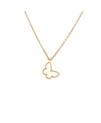 Sweet Alhambra Butterfly Pendant Necklace