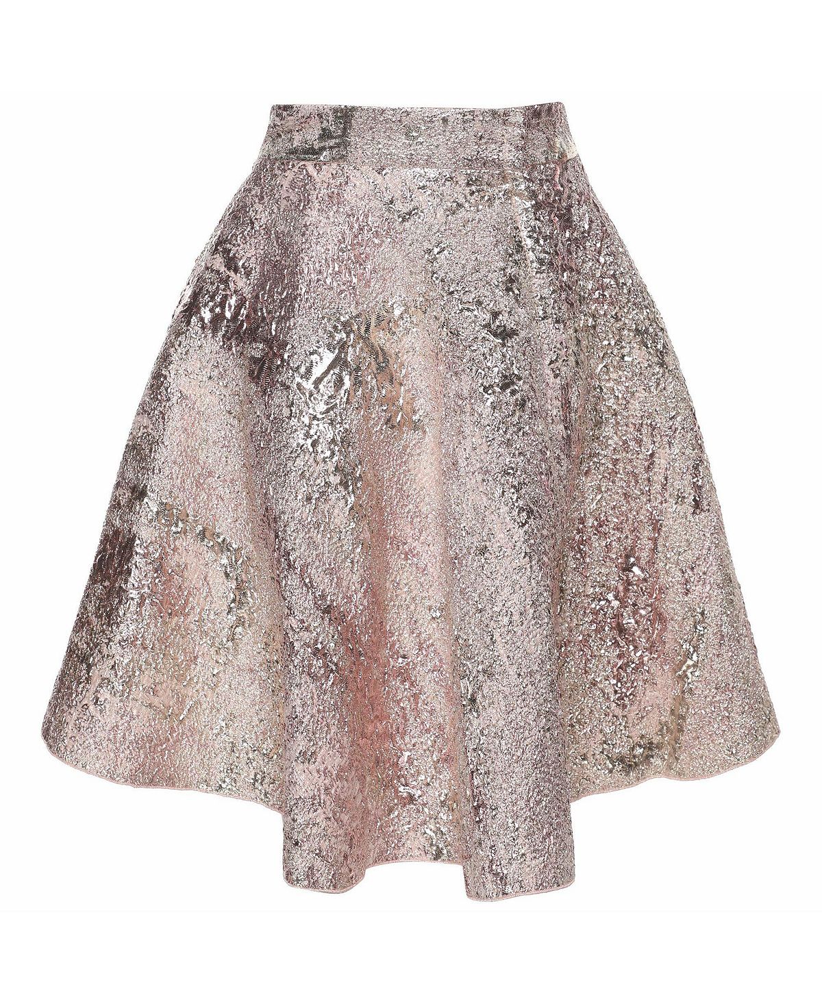 Pre-Owned Dolce & Gabbana Women's Metallic Lurex Mini Skirt view 2 — MAYCSS fashion products