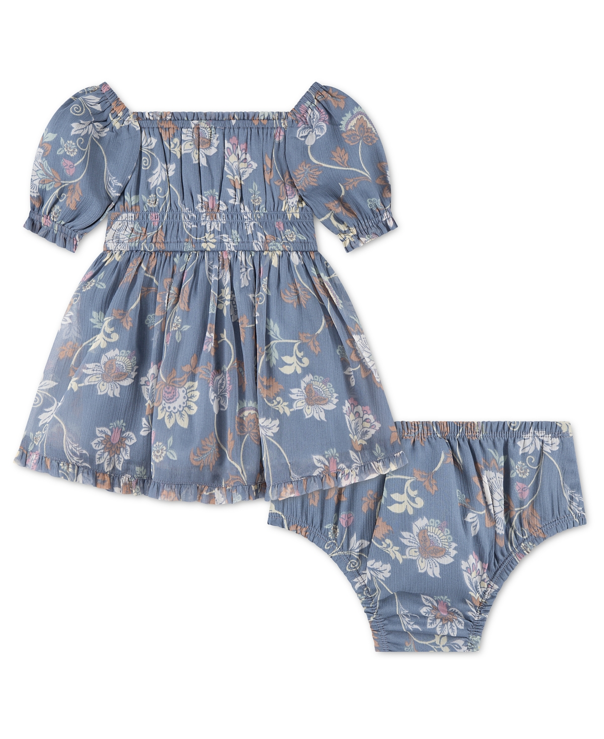 abercrombie kids Baby Girls' Babydoll Mini Short-Sleeve Dress with Matching Diaper Cover