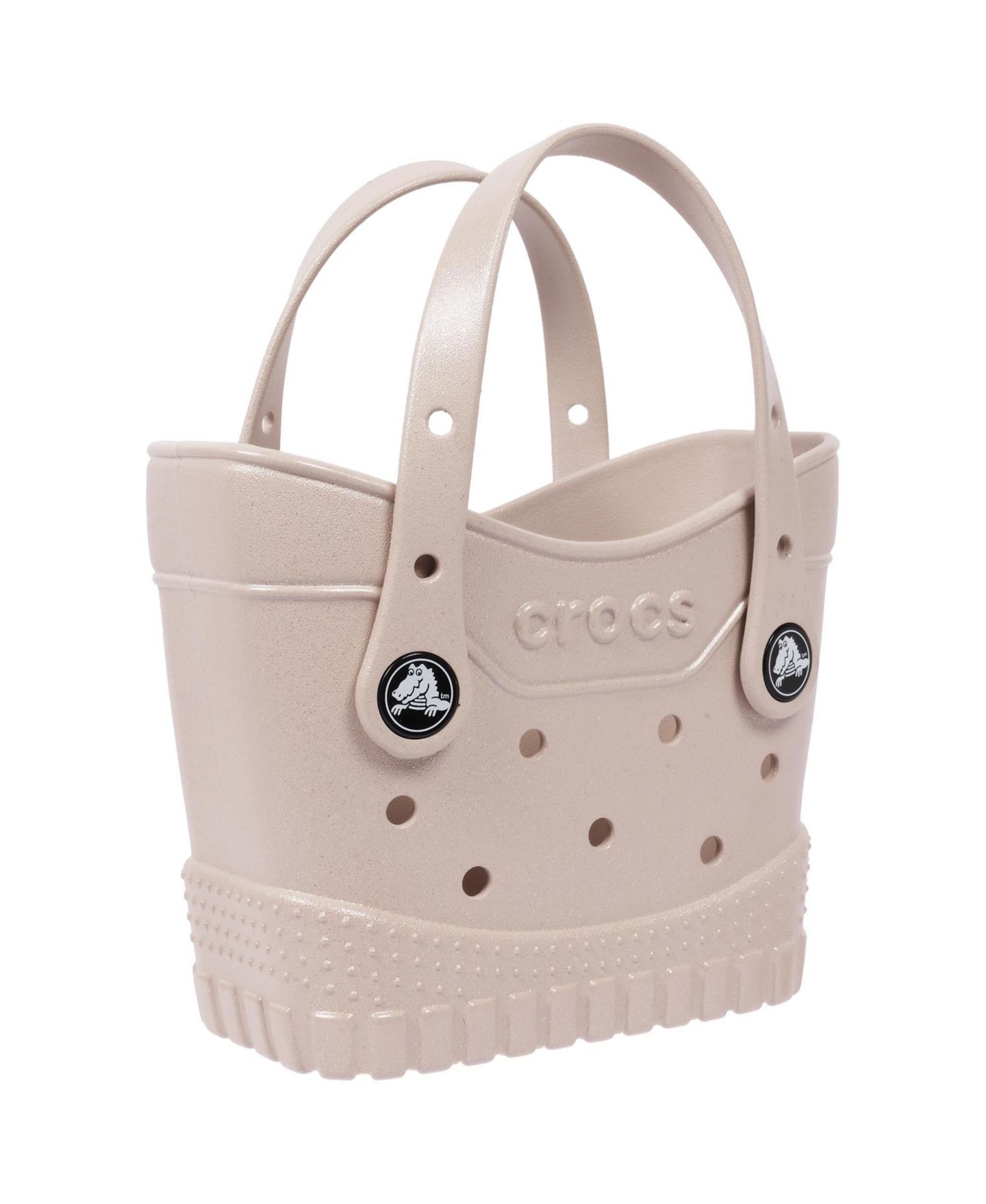 Женская сумка Crocs Micro Tote – Glitter Print EVA Mini, Jibbitz – Compatible, цвет: Coca Crm — фото 2
