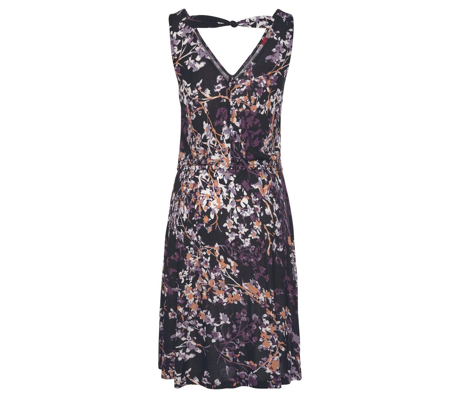 Women's Viscose Floral Print Fit-and-Flare Short Dress