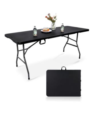 6ft Folding Table Plastic Portable Banquet Utility Desk Indoor Outdoor