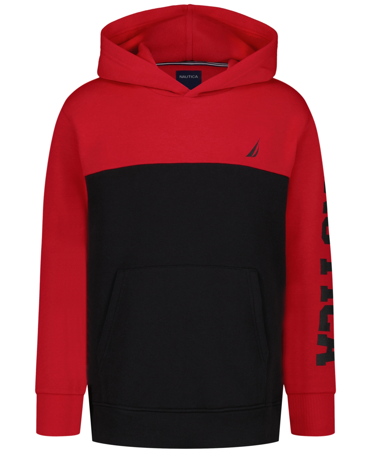Nautica Boys' 8-20 Long-Sleeve Color-Block Hoodie