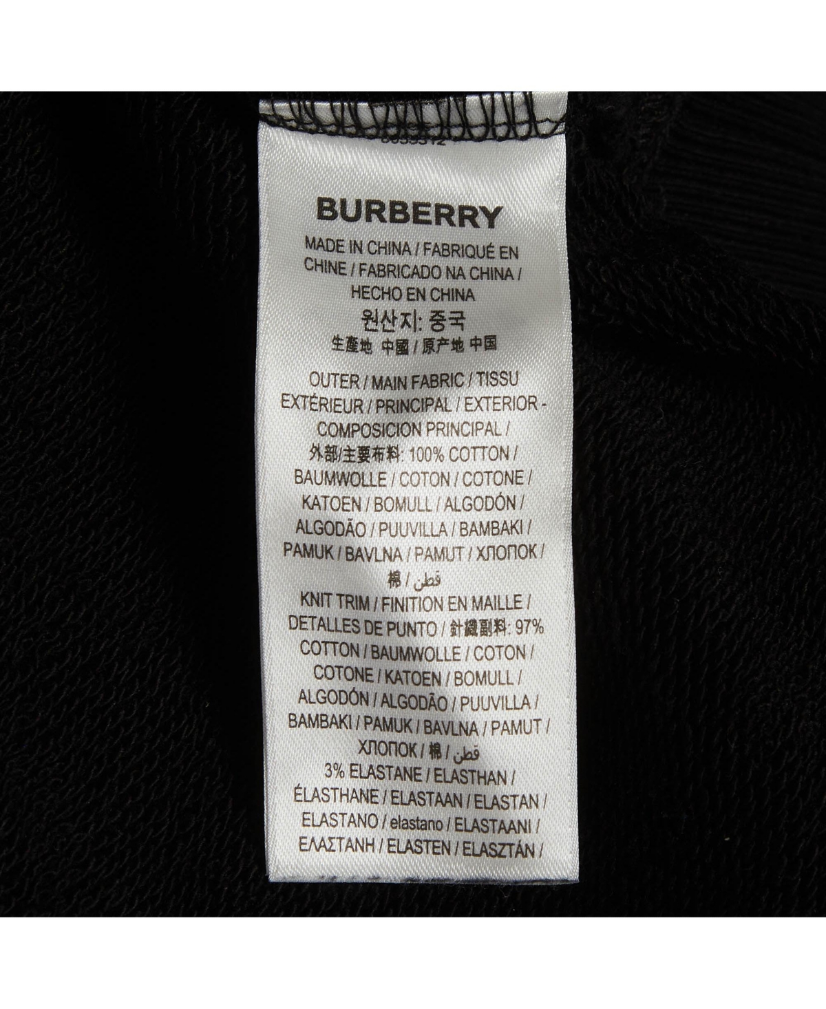 Pre-Owned Burberry Men's Printed Jersey Long Sleeve Sweatshirt