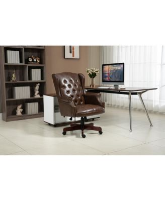 Executive High Back Ergonomic PU Leather Office Chair