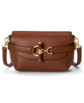 Lauren Ralph Lauren Blaike Leather Leather Mini Crossbody Bag - Macy's
