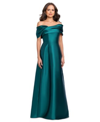 Women's Off-the-Shoulder A-Line Gown