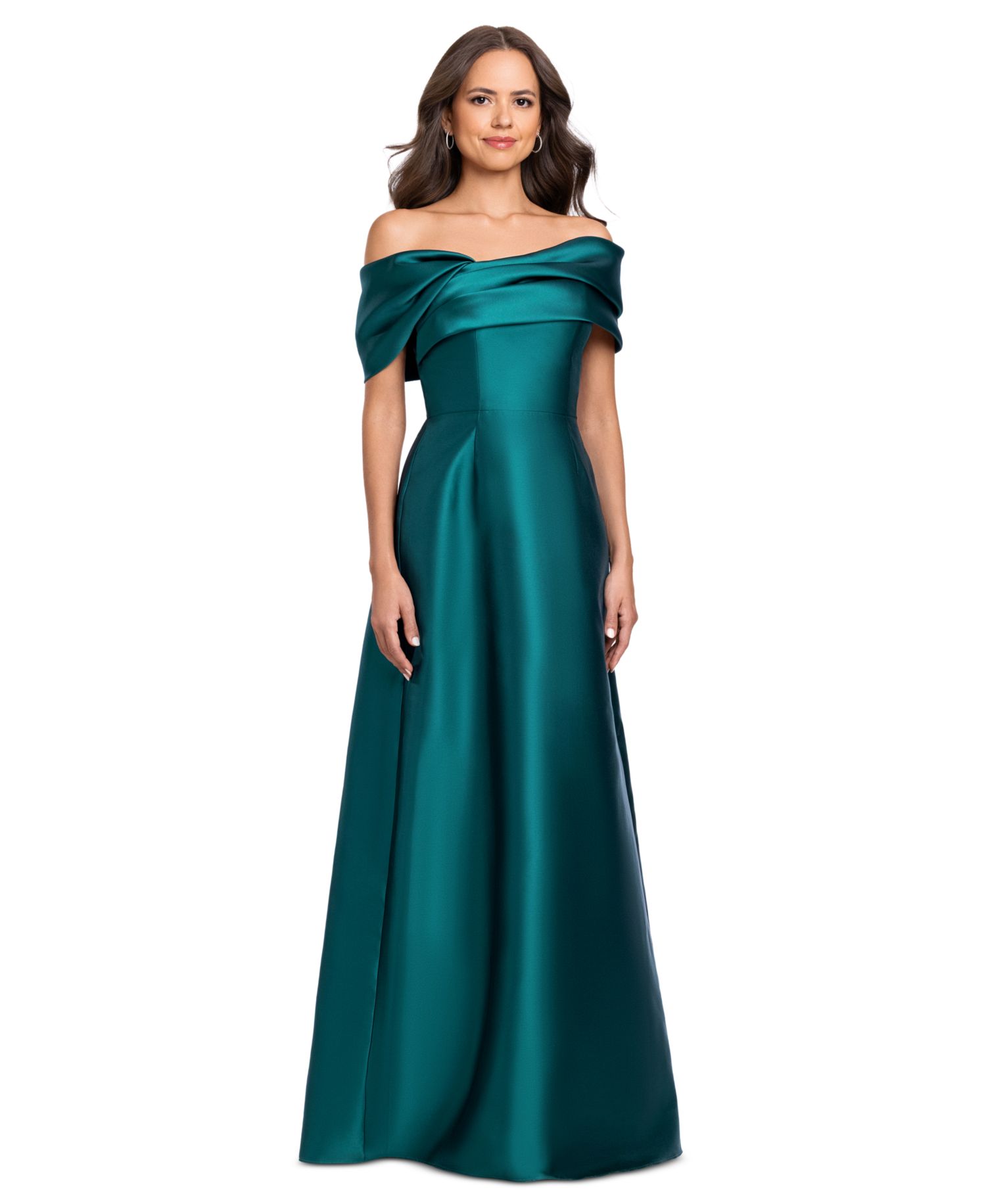 Women's Off-the-Shoulder A-Line Gown