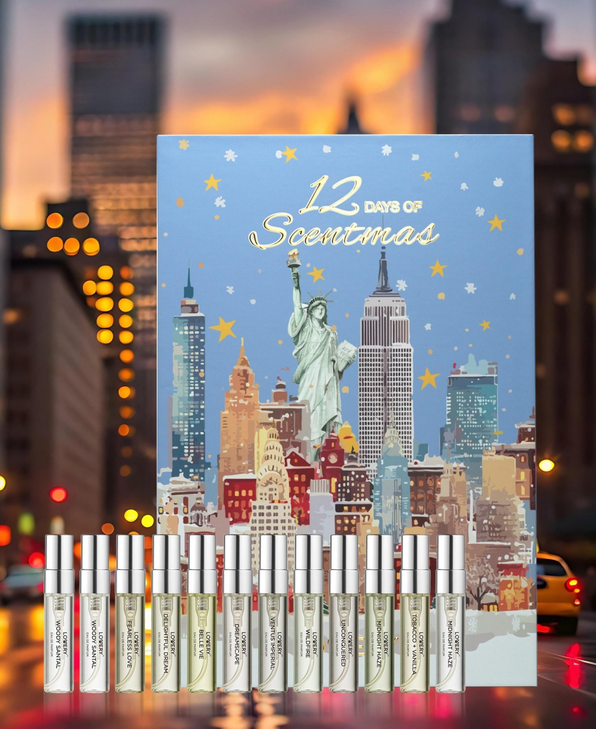 Lovery 12-Piece Limited-Edition Luxury Countdown Eau de Parfum Advent Calendar Scentmas Gift Set