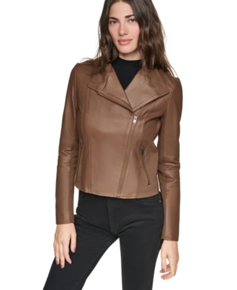 Женские куртки Andrew Marc Women's Felix Moto Leather Jacket