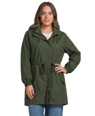 Plus Size Packable Rain Parka