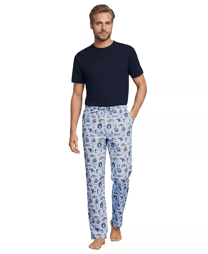 Men's Short Sleeve Essential Knit Tee and Poplin Pant Set - thumbnail 3