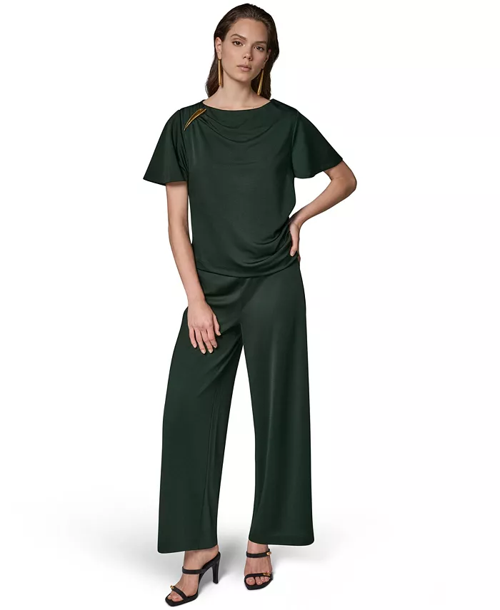 Women's Ruched Side Short-Sleeve Top - thumbnail 2