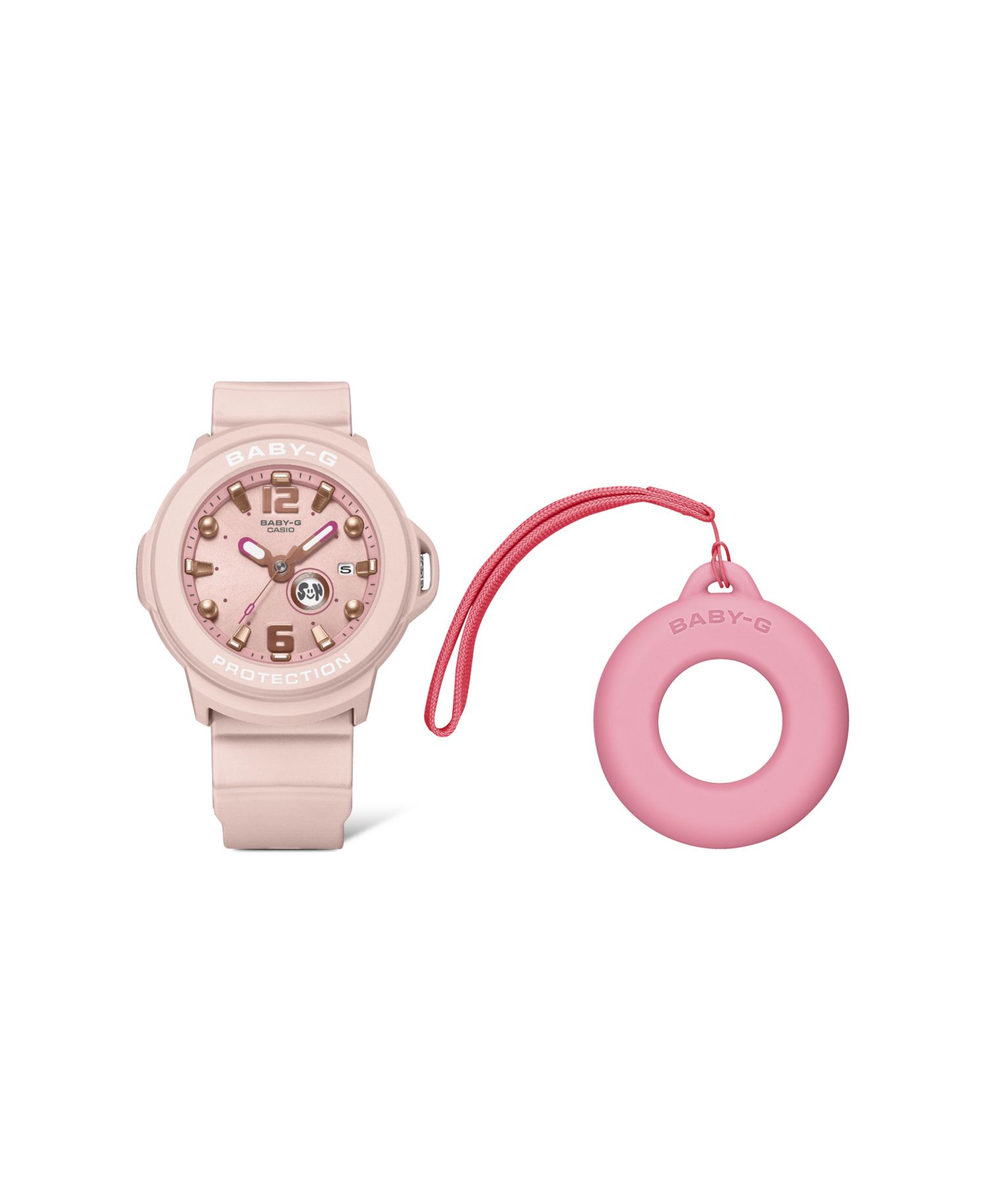 Baby-G Women's Pink Resin Analog Watch 42.4mm