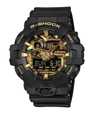Men's Black Resin Analog-Digital Watch 53.4mm
