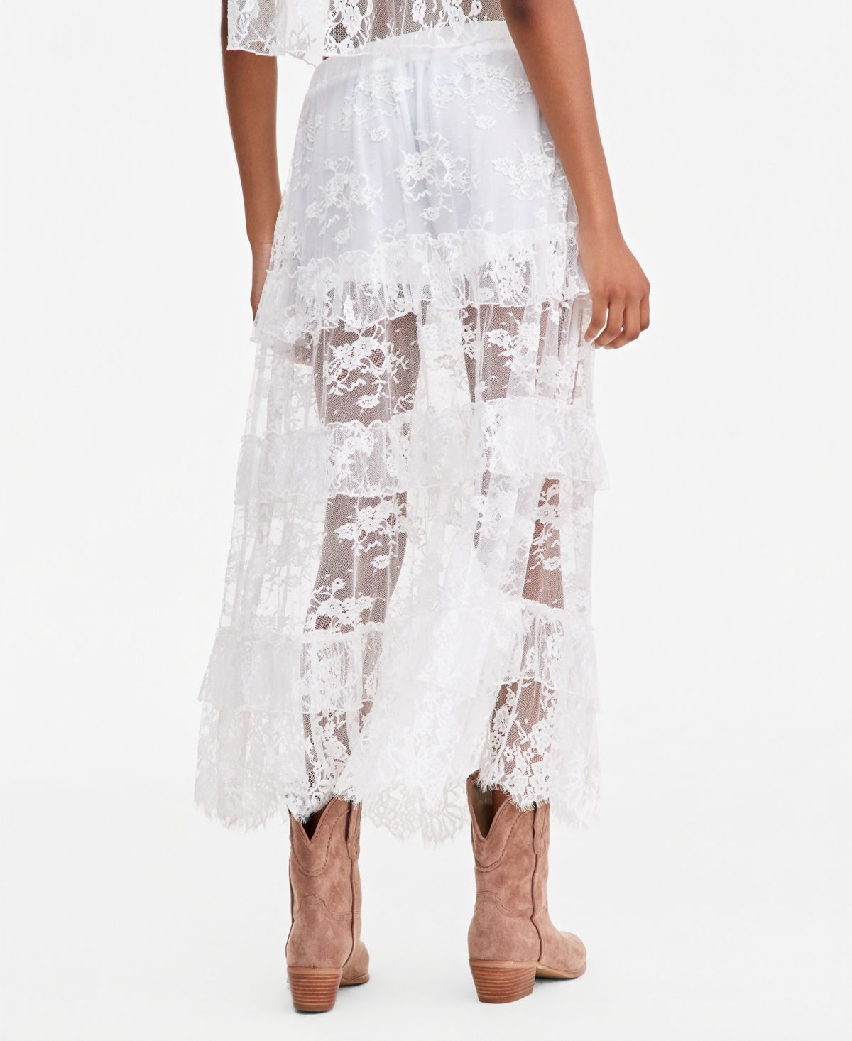 And Now This Women's Lace Tiered Maxi Skirt, Macy's Exclusive
