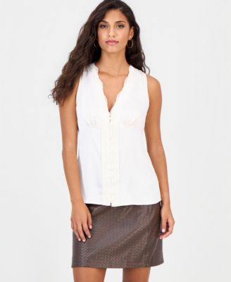 Women's Michela Sleeveless Lace V-Neck Corset Top