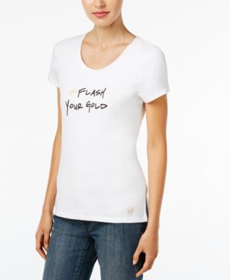 michael kors t shirt gold