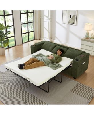  81" Pull-Out Sleeper Sofa for Living Room and Small Spaces