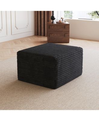 Plush Corduroy Modular Sectional Sofa - No Assembly Required