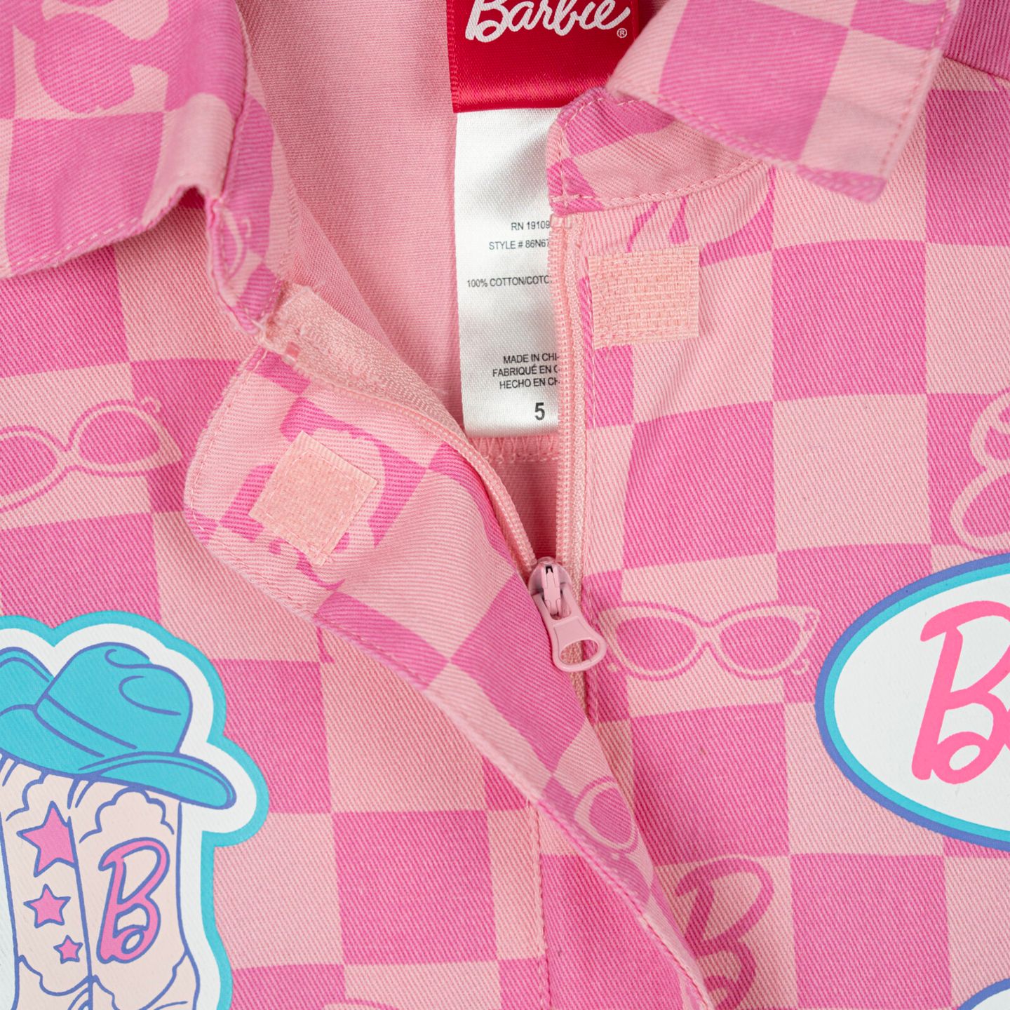 Barbie Baby Girls (12M to 18 M) Cosplay Zip-Up One Piece, цвет: Розовый — фото 3