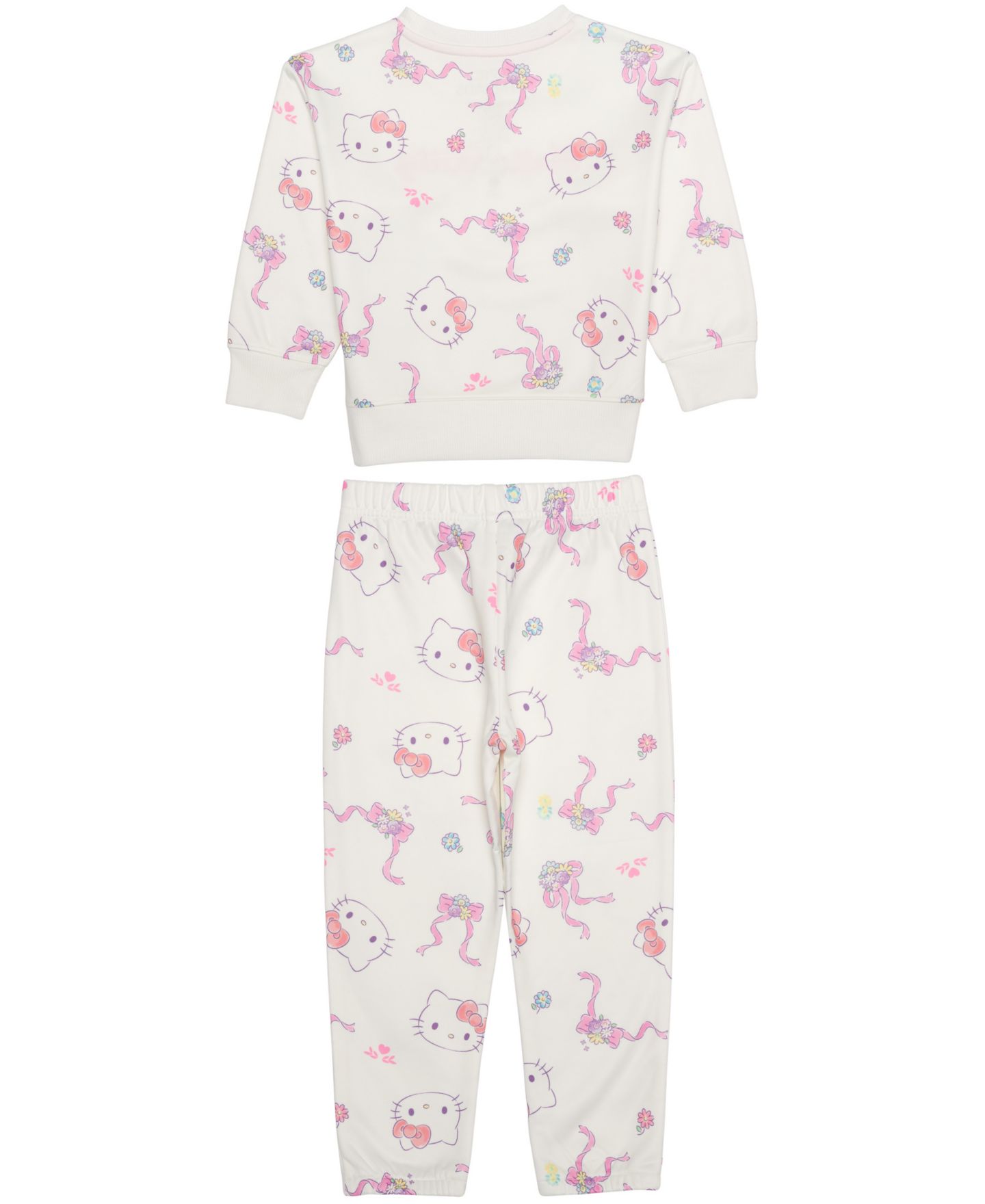 Детский комплект Epic Threads: флисовый свитшот и джоггеры с Hello Kitty, 12M-5T, цвет: Белый — фото 2